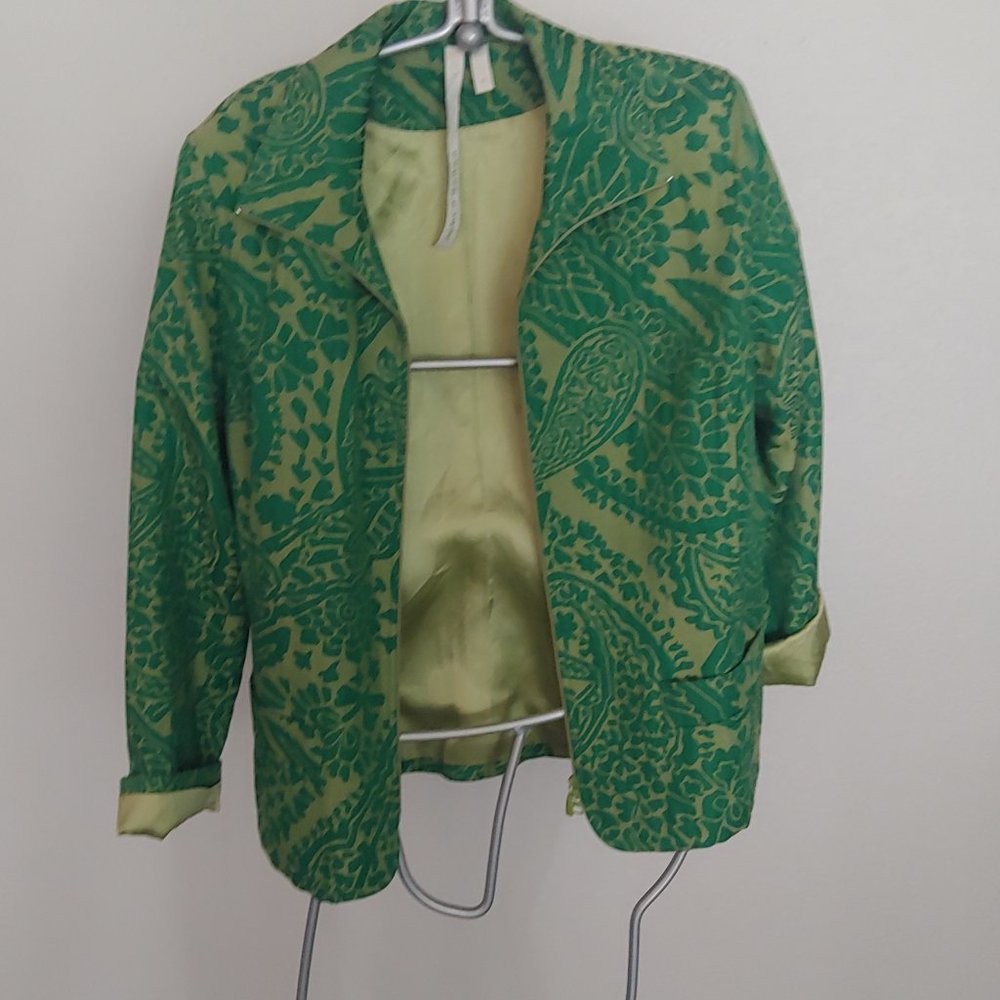 Green Jacket Debra Deroo